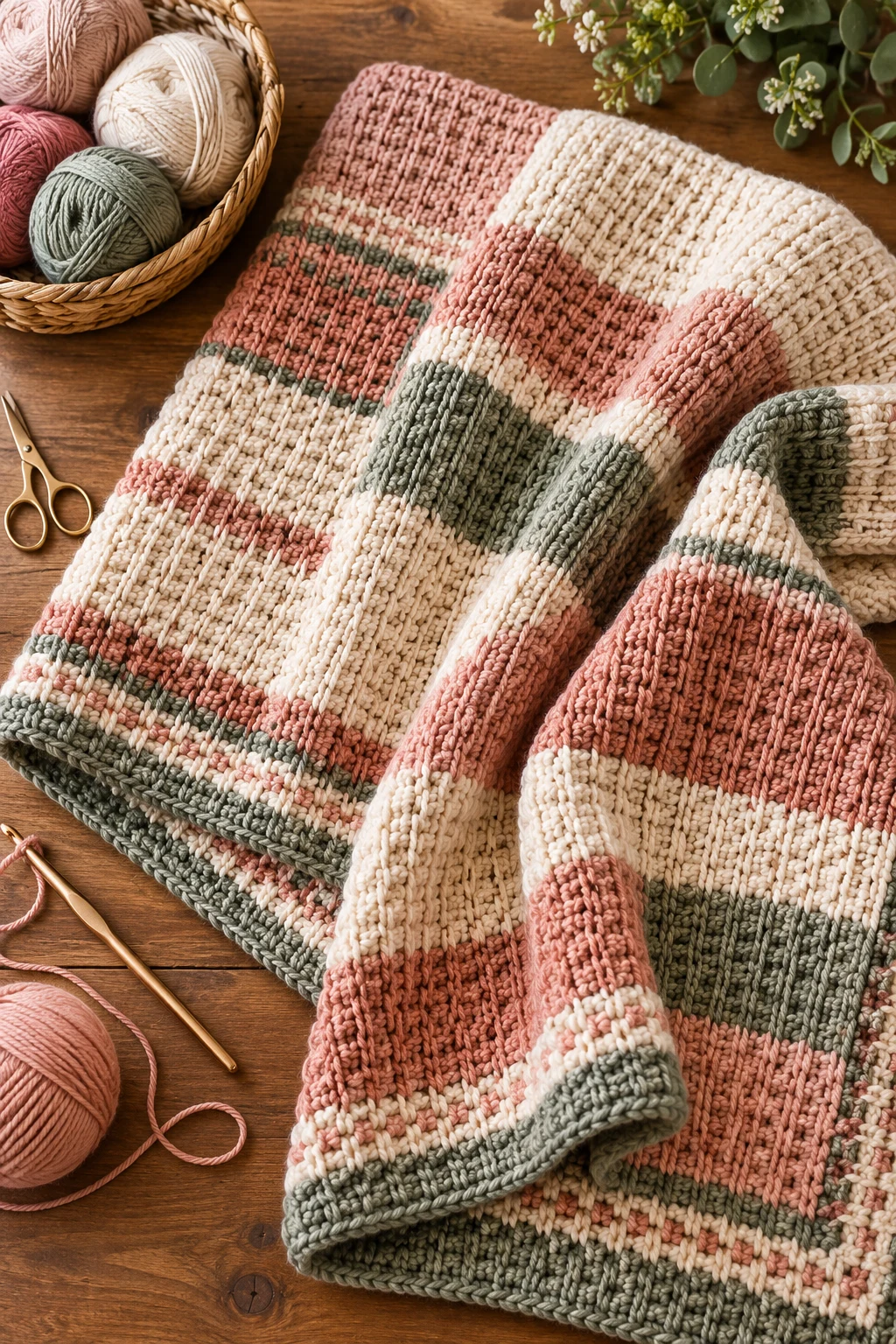 Modern Tunisian Crochet Blanket — tunisian crochet style outfit