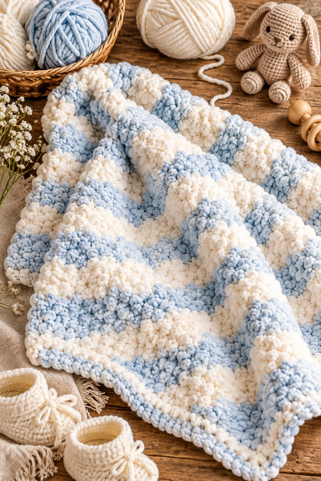Soft Cloud Baby Blanket — tuto tricot style outfit