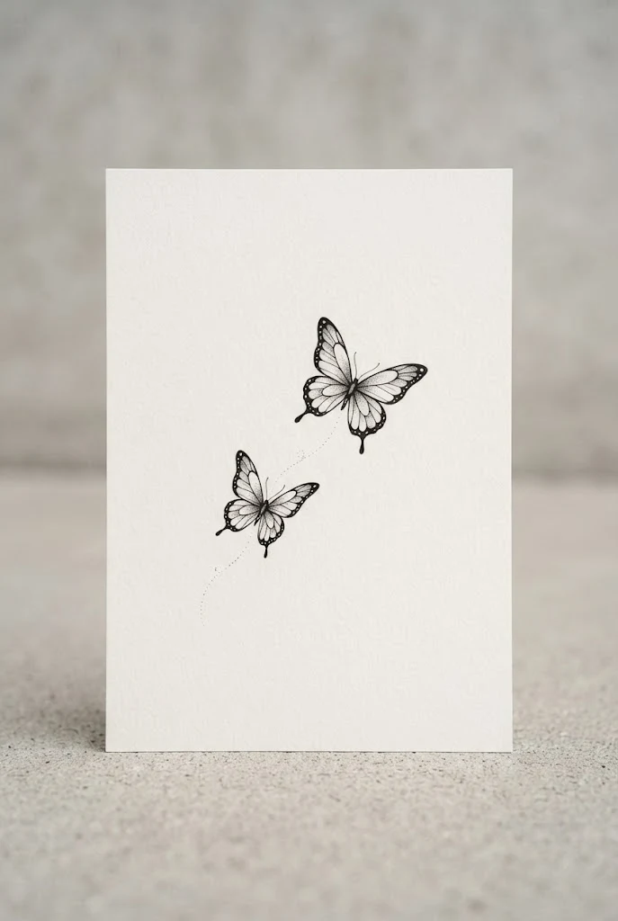 Delicate Ankle Placement — two butterfly tattoo style outfit
