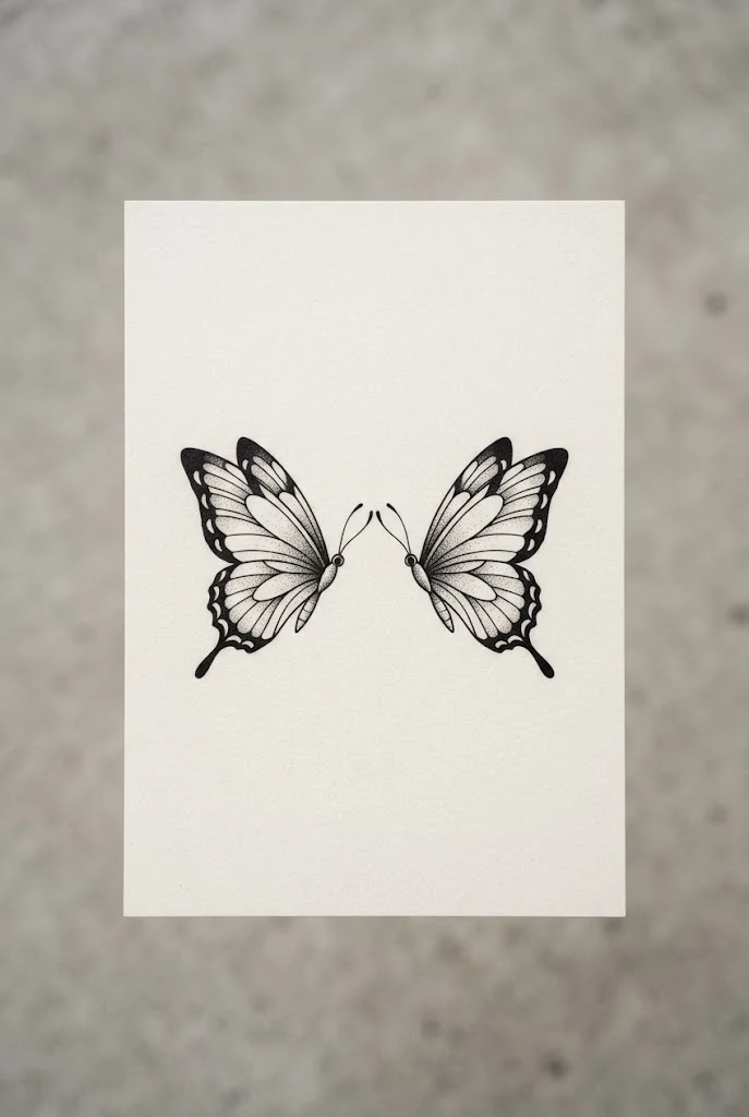 Matching Two Butterfly Tattoo Ideas for Best Friends — two butterfly tattoo style outfit