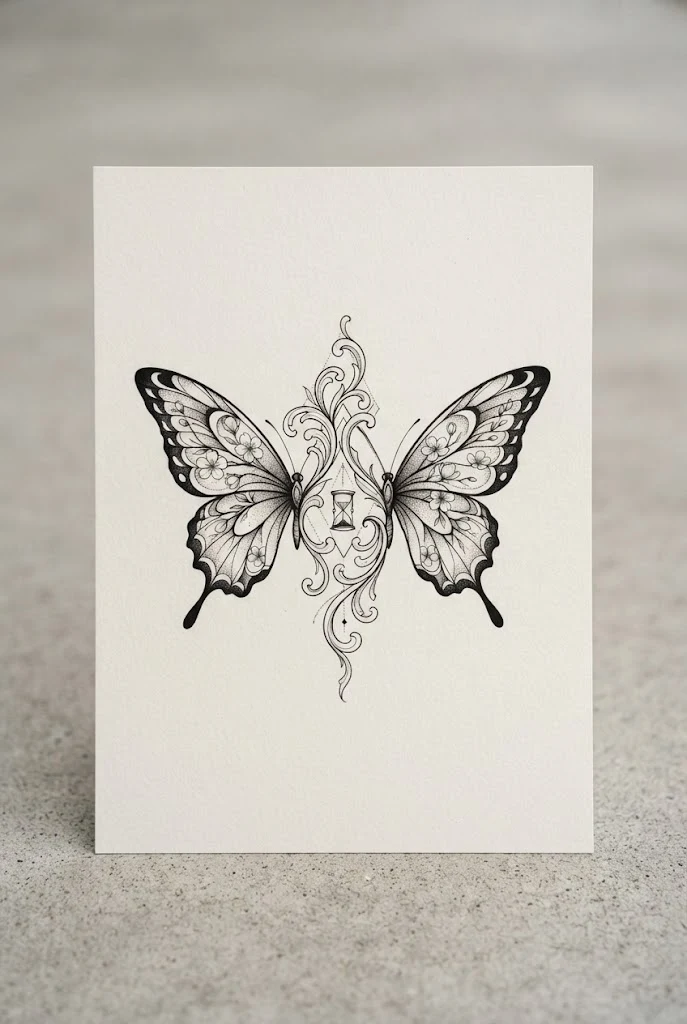 Deciphering the Two Butterfly Tattoo Meaning — two butterfly tattoo style outfit