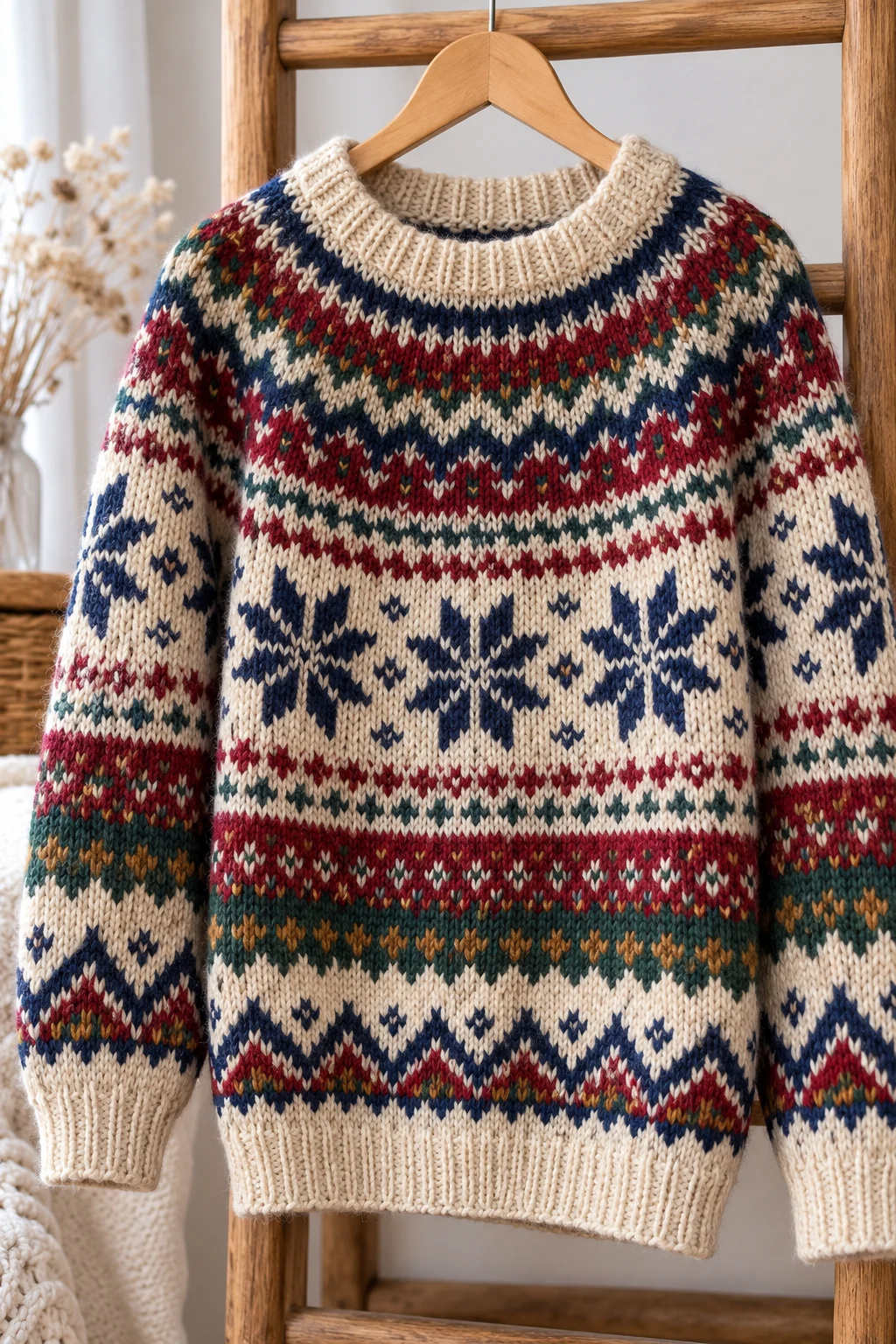The Traditional Fair Isle Winter Sweater — vintage knitted sweaters