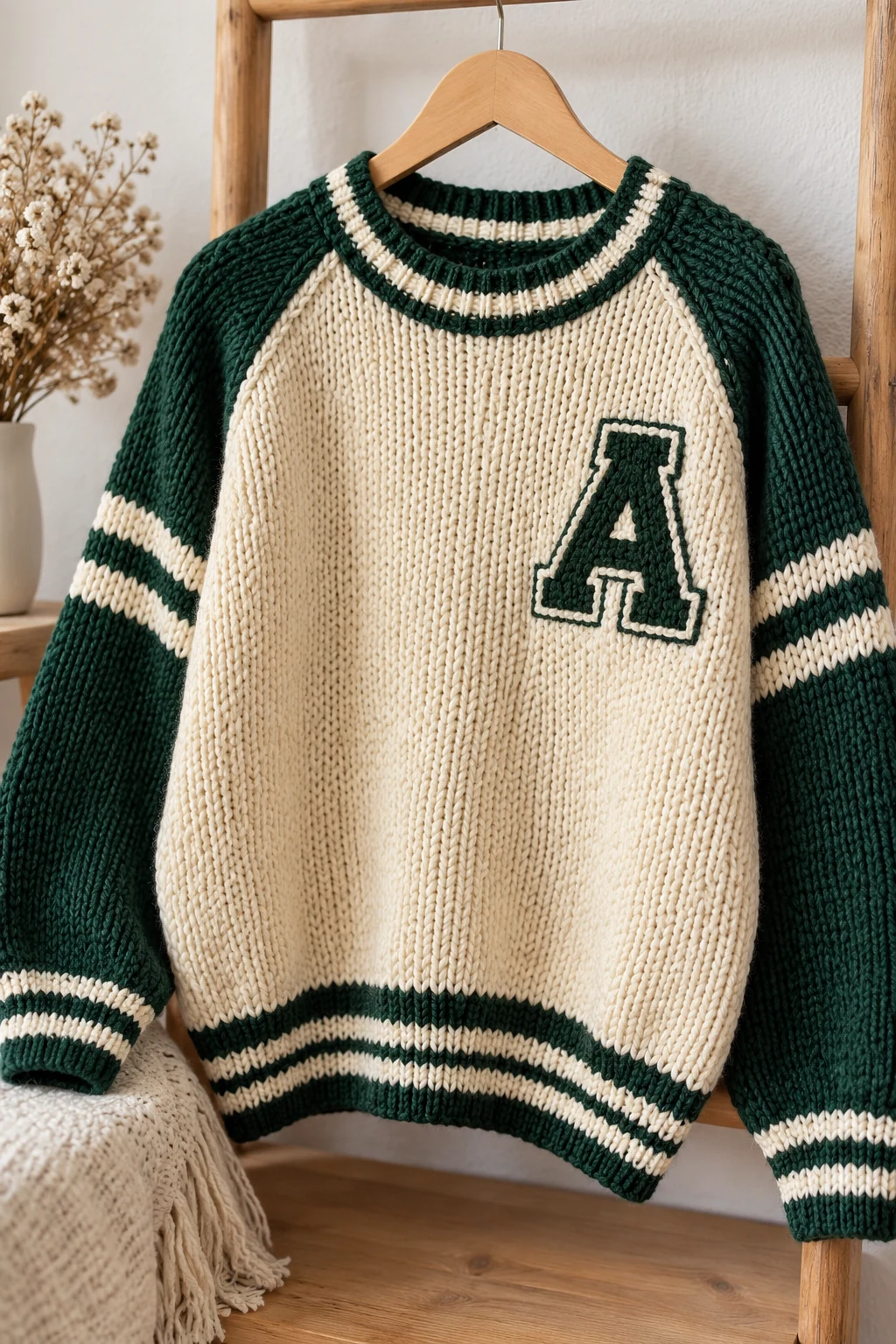 The 1990s Vintage Varsity Sweater — vintage knitted sweaters