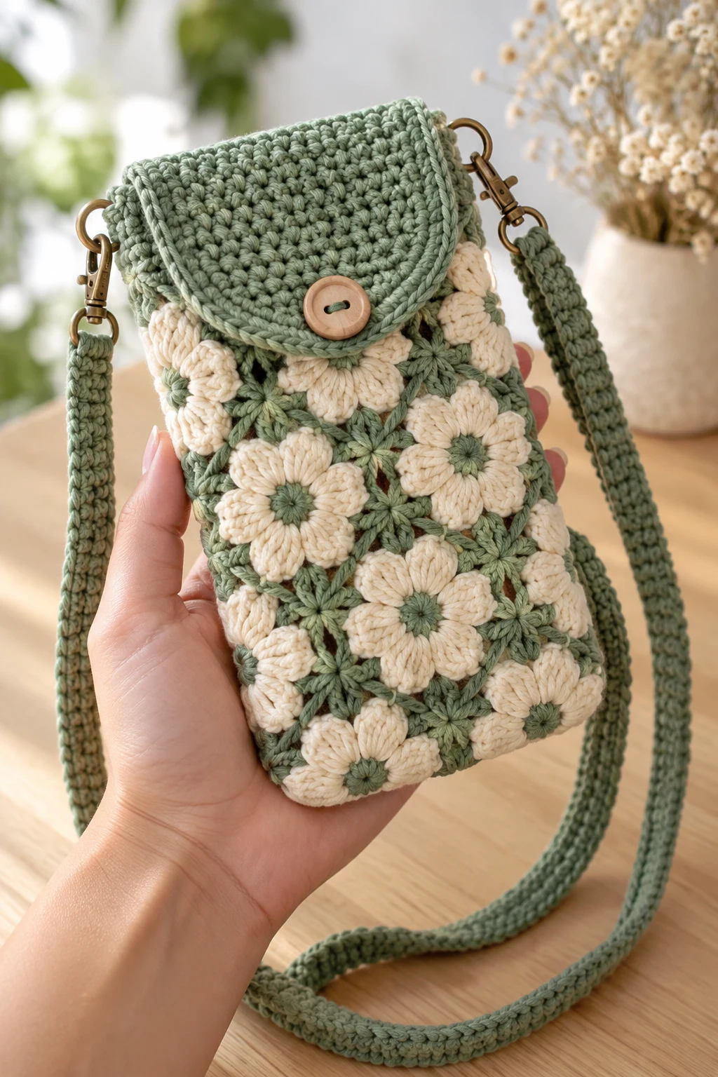 Crochet Phone Pouch with a Strap — yarn crochet ideas style outfit